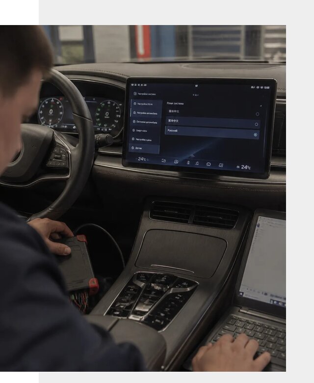 Русификация автомобиля BYD HAN для эксплуатации в Таганроге
